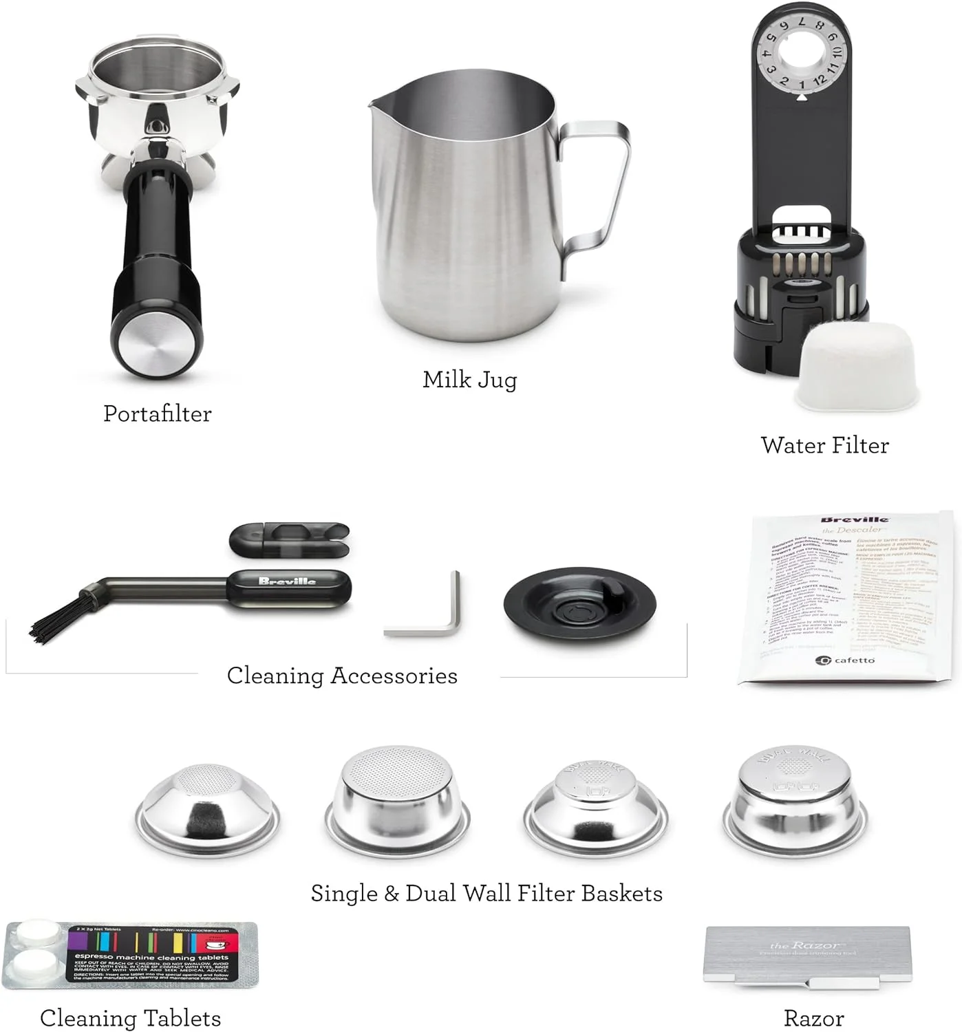 Breville Barista Express Impress Espresso Machine, 2 Liters - Black Truffle