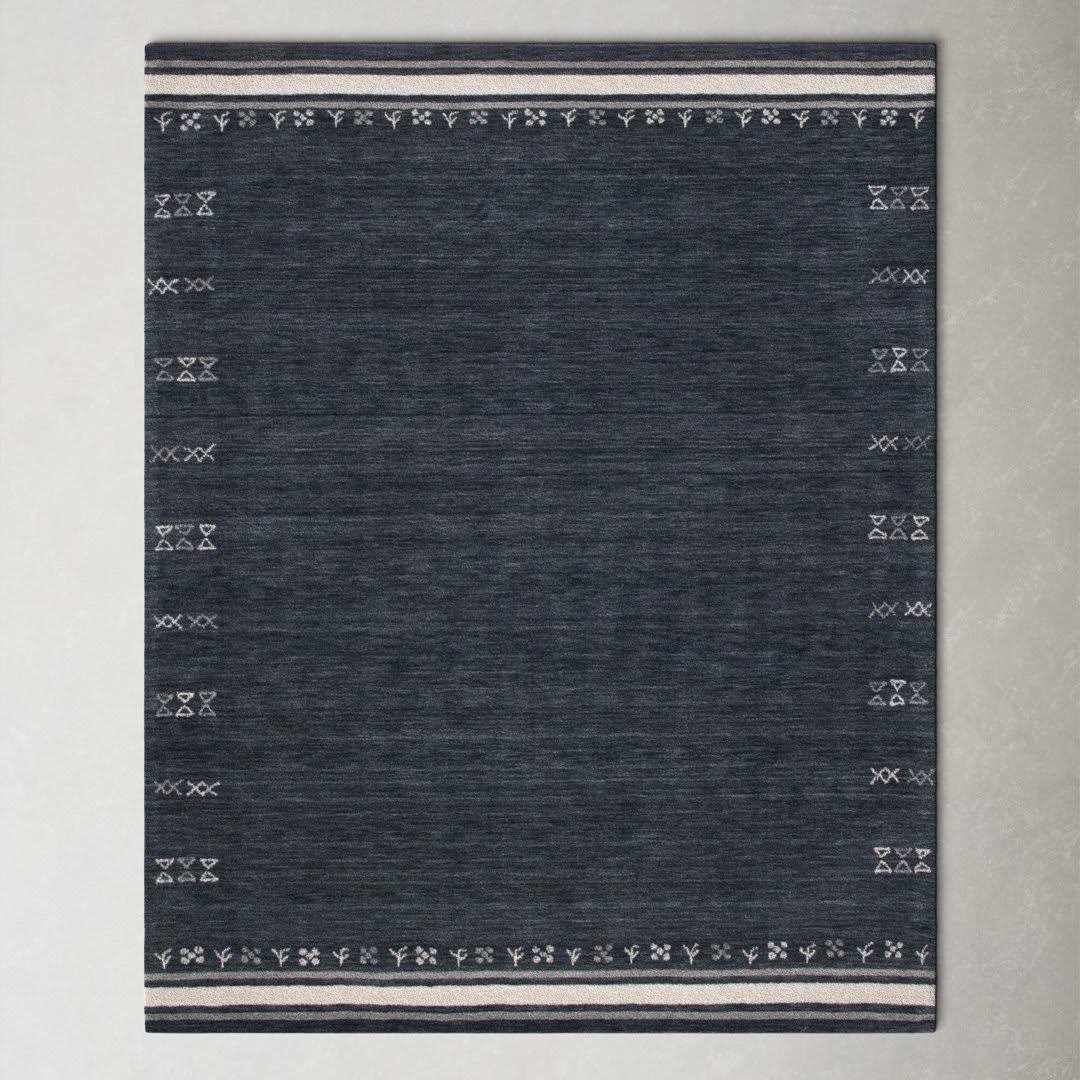 Santiago Handmade Wool Charcoal Rug AllModern Rug Size: Rectangle 5' x 8'