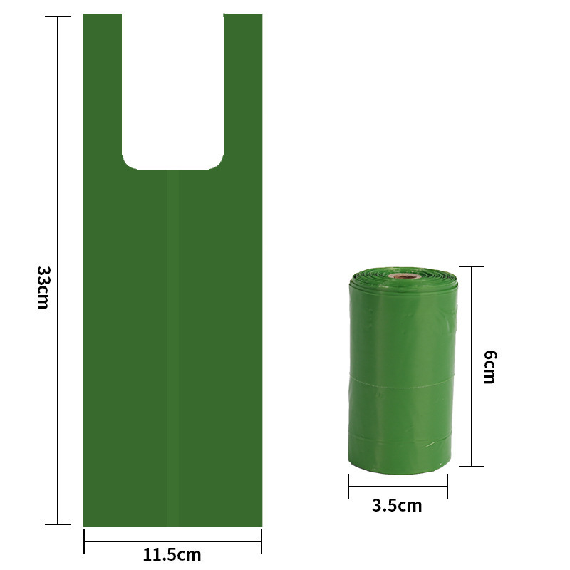 Biodegradable Dog Poop Bags Corn Starch Tie Handle Portable Sustainable Compostable Pet Waste Bags
