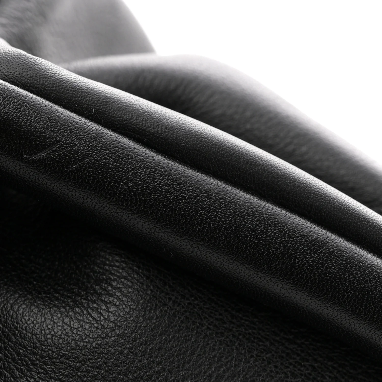 Smooth Butter Calf The Pouch Oversized Clutch Black