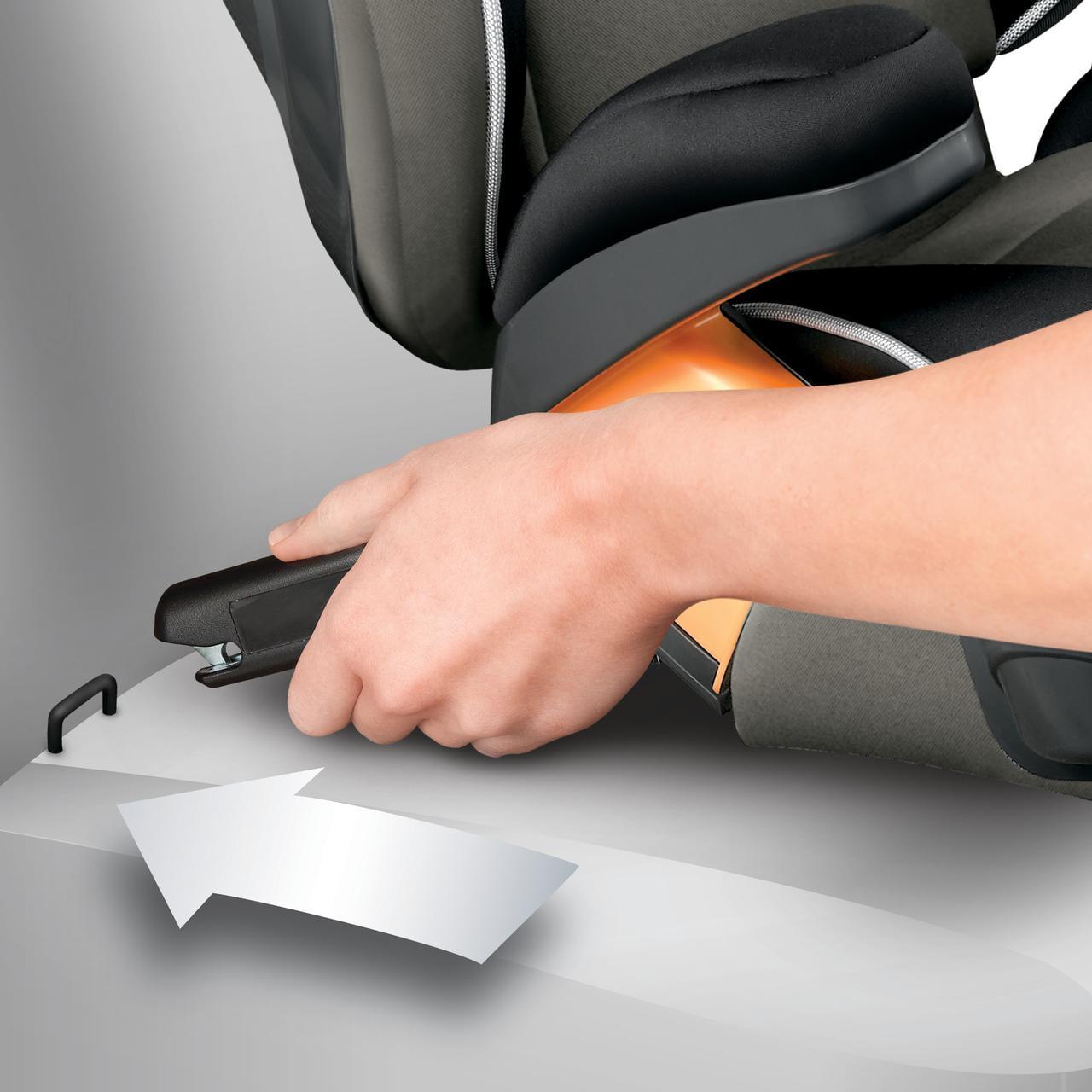 Chicco Kidfit Zip Plus 2 - in - 1 Belt Positioning Booster Car Seat - Taurus (Black/Grey). New