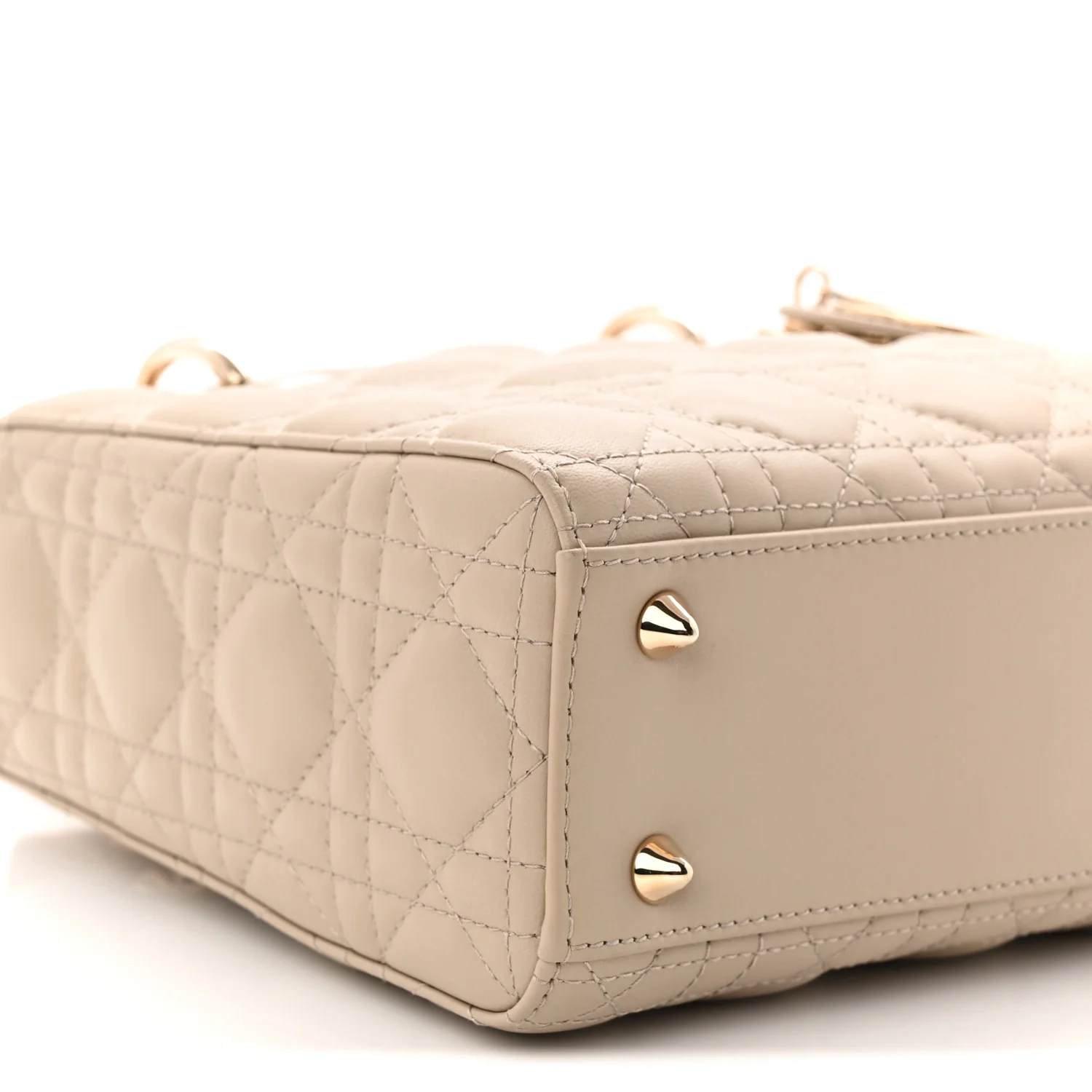 Lambskin Cannage Small My ABCDior Lady Dior Hazelnut
