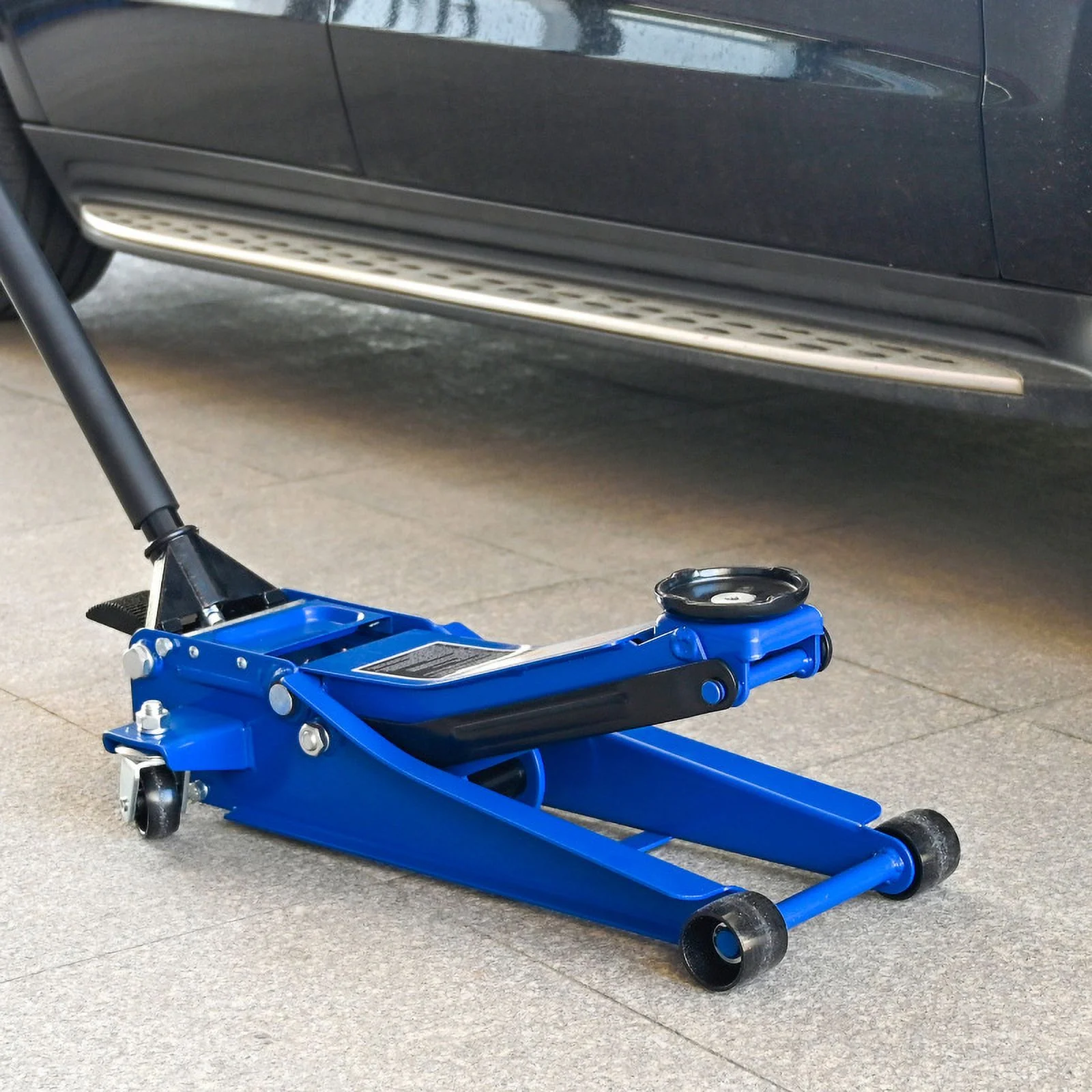 3 Ton Low Profile Floor Jack, Professional Low Profile Hydraulic Jack, Heavy Duty Steel Racing Floor Jack with Dual Piston Quick Lift Pump, 3 Ton (6,600 lb) Capacity, Lift Range 3.1"-20" - Image 9