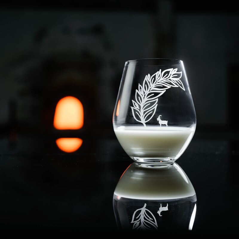 Goat vannglass/telysholder 42 cl klar