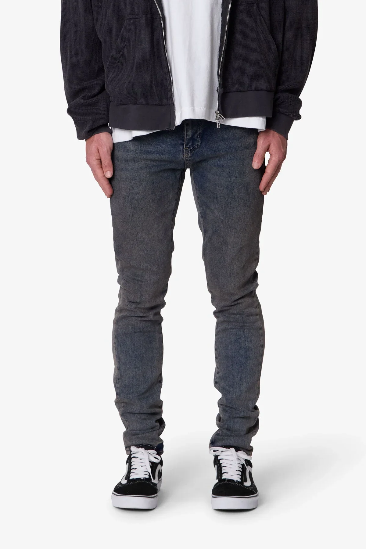 Skinny Oil Denim - Medium Blue