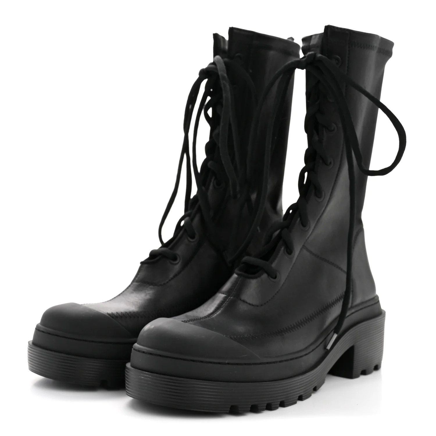 Nappa Stretch Dior Arcade Boots 38 Black