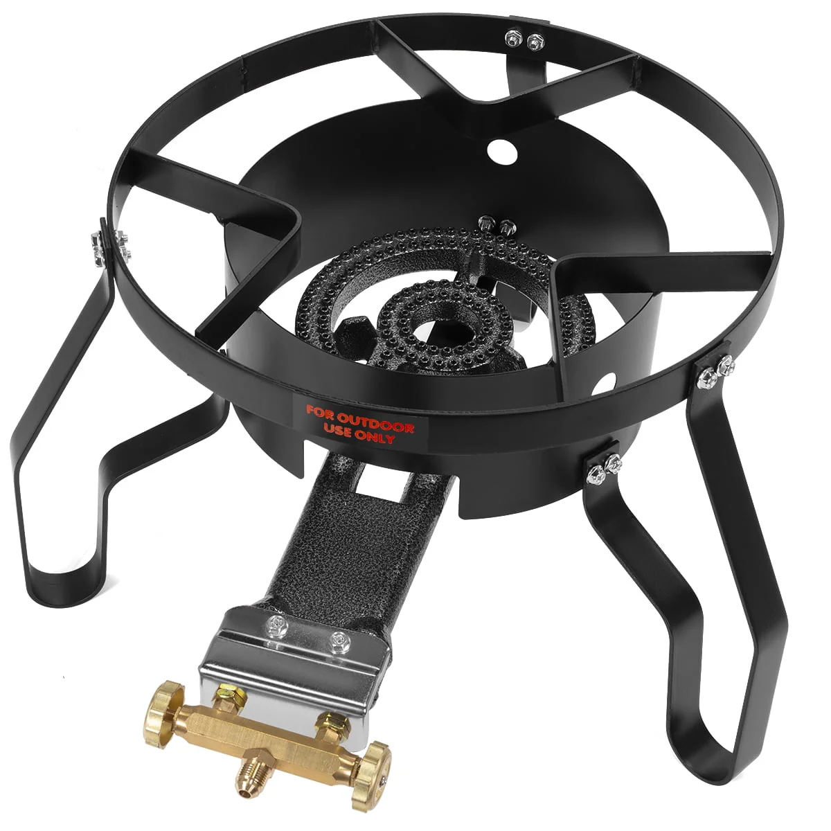 52 QT Aluminum Turkey Fryer Steamer 80,000 BTU Cast Iron Burner Fair Clam Bake Pot Large Capacity - Image 3