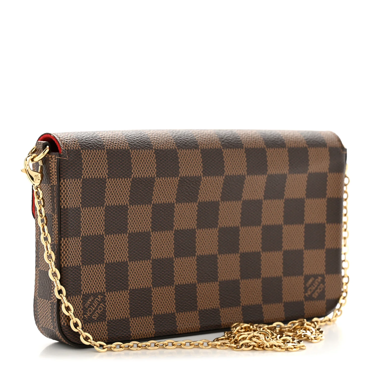 Damier Ebene Pochette Felicie Chain Wallet