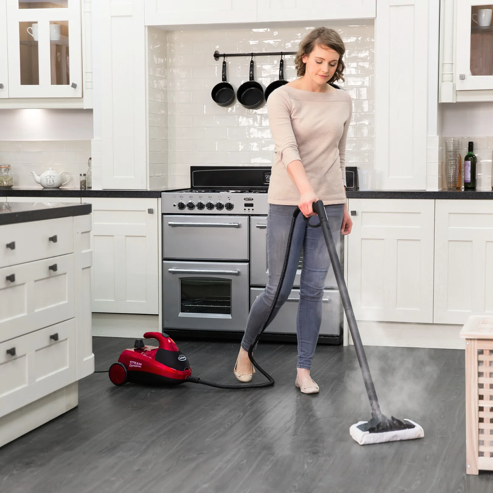 Ewbank Dynamo Multi - Tool Steam Cleaner, Multipurpose with Attachments, for Floors, Carpets, Bathrooms, Kitchens, Windows, and More, Chemical - Free Cleaning, Portable, 1500 W
