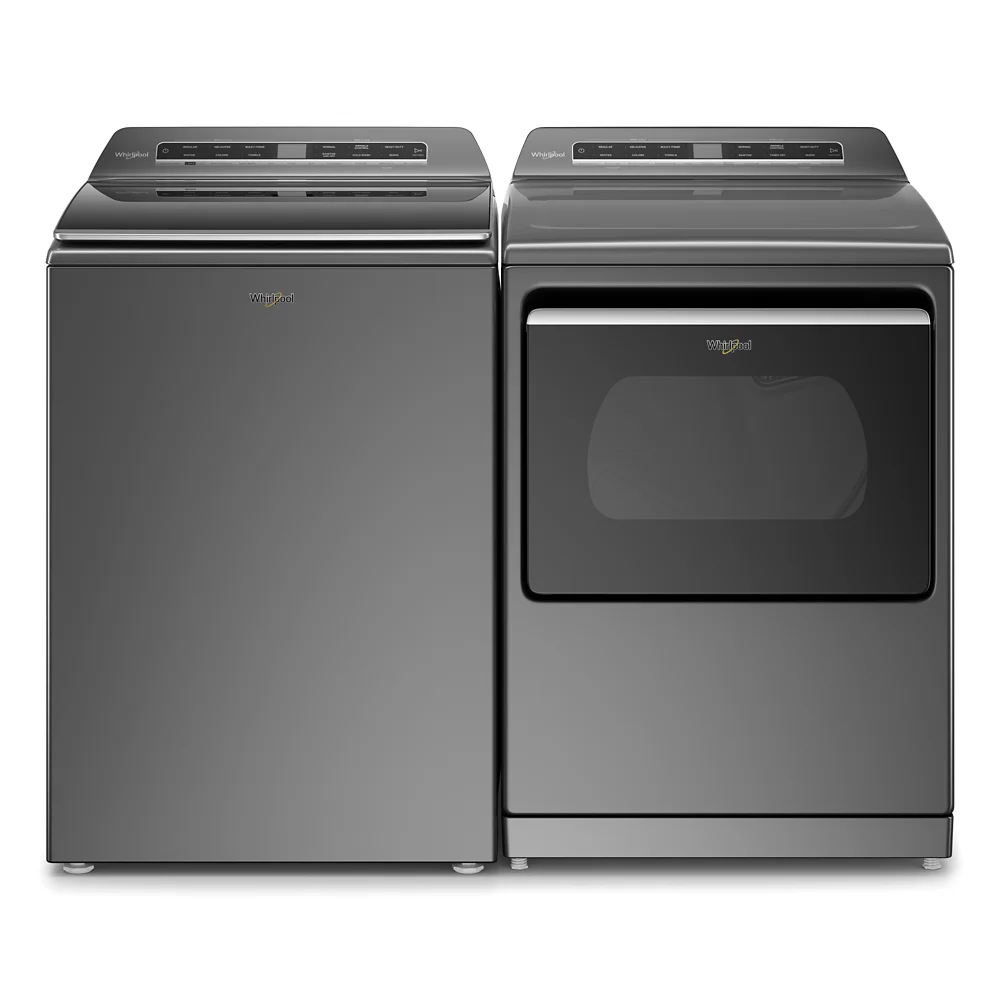 Whirlpool 7.4 cu ft Chrome Shadow Electric Top Load Clothes Dryer