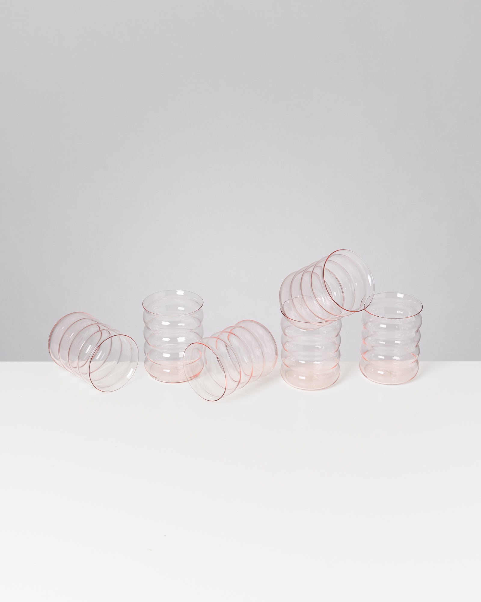 JOIA - LARGE GLASS BUBBLE ROSÉ SET OF 6