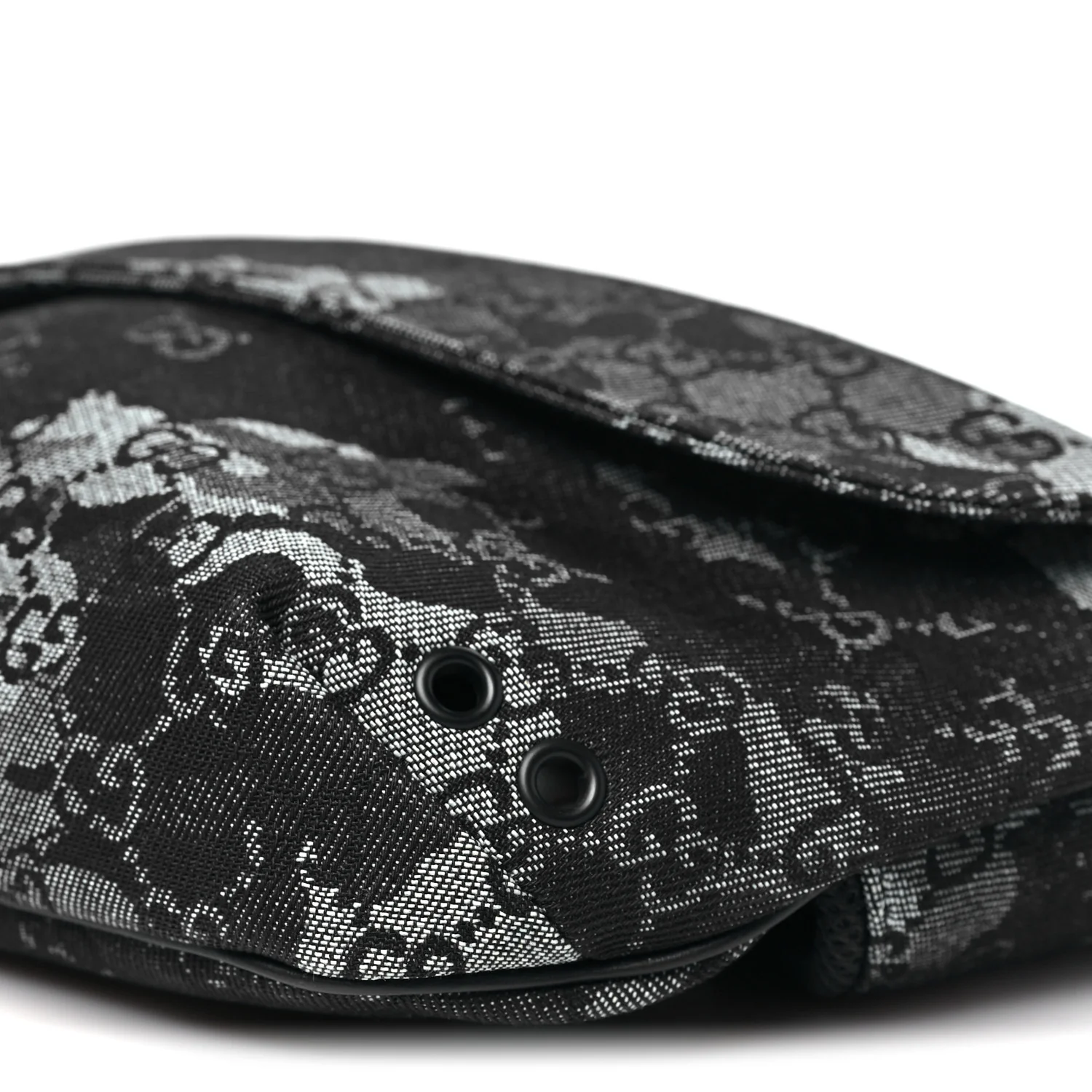 Denim Monogram Web Belt Bag Blue Multicolor