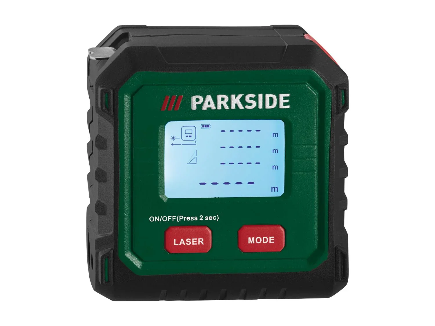 PARKSIDE Tlmtre laser avec mtre ruban PLMB C3, rouge, 50 m
