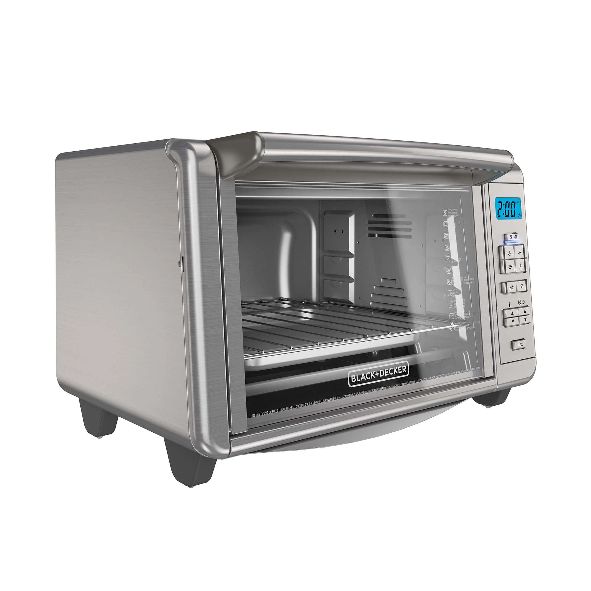 BLACK+DECKER 6 - Slice Digital Convection Toaster Oven, Stainless Steel, TO3280SSD
