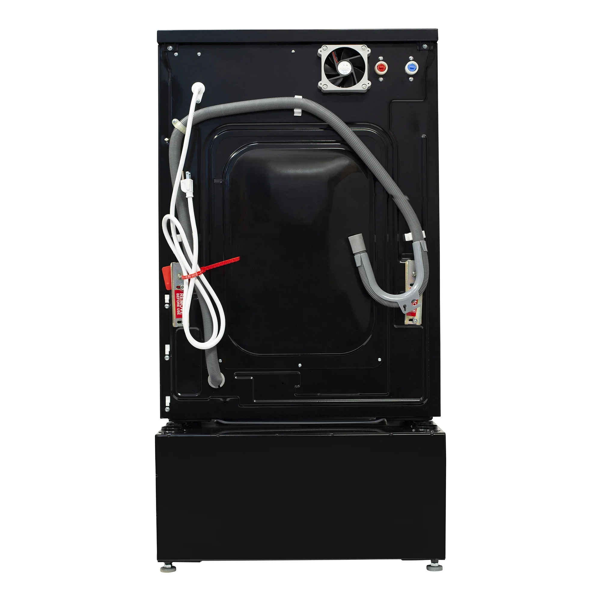 All - in - One Washer Dryer VENTED - DRY FASTER Than Condense 15 lb 110V + Pedestal