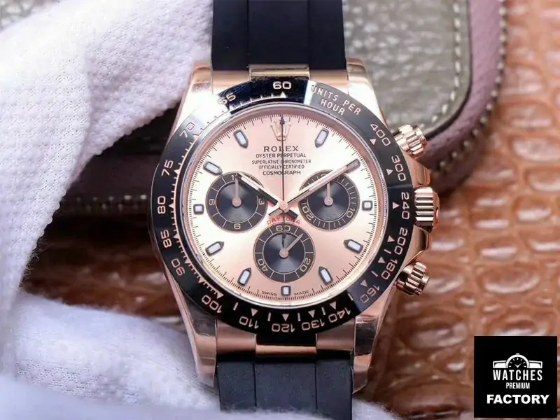 Rolex Daytona M116515LN-0021 Noob Factory Pink Dial 4130 Movement