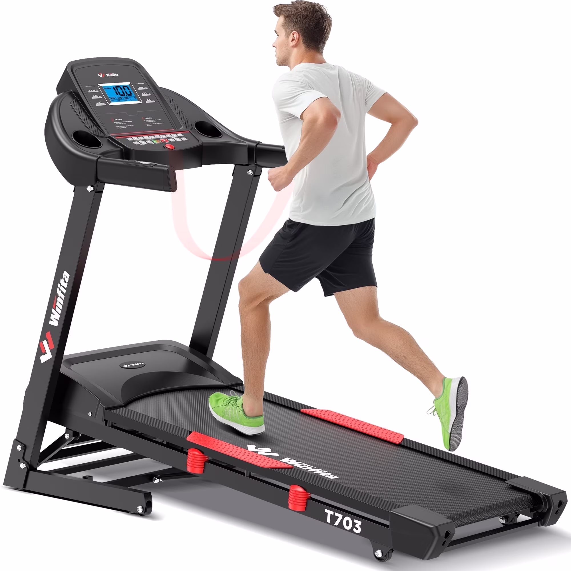 15% Auto Incline Treadmill for Home and Office, Portable Foldable Treadmills with 300 Lbs Weight Capacity, 4 0HP Quiet Walking Pad Treadmill, Pulse Monitor, BMI Detector, 50"x18"(0 15% Auto Incline)