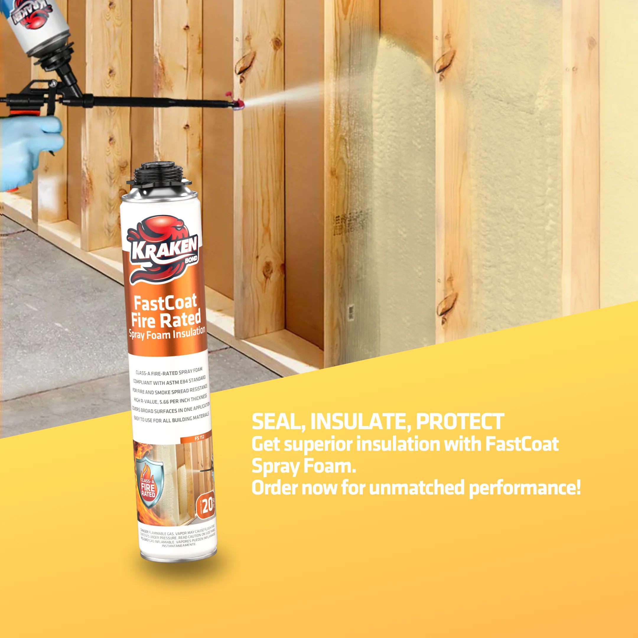Fastcoat Spray Foam Insulation Kit, Class A Fire Rated, 240 Board Feet, Closed Cell 12 Pack Set - Image 9