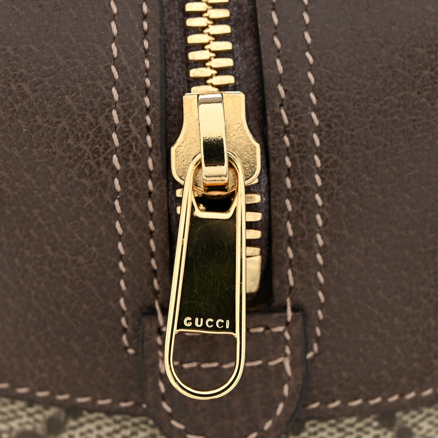 GG Supreme Monogram Web Small Ophidia Shoulder Bag Brown