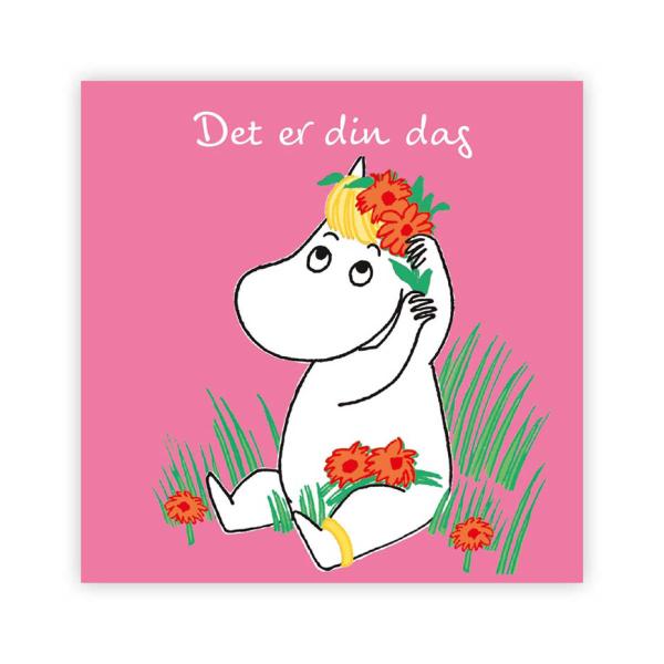 Mummi kort dobbelt Det er din dag rosa