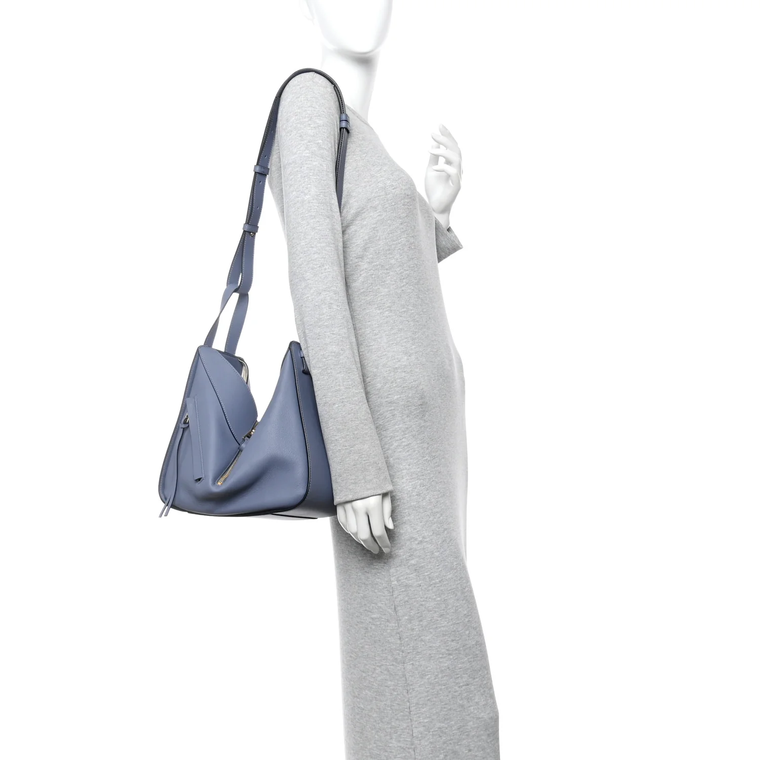 Calfskin Small Hammock Shoulder Bag Atlantic
