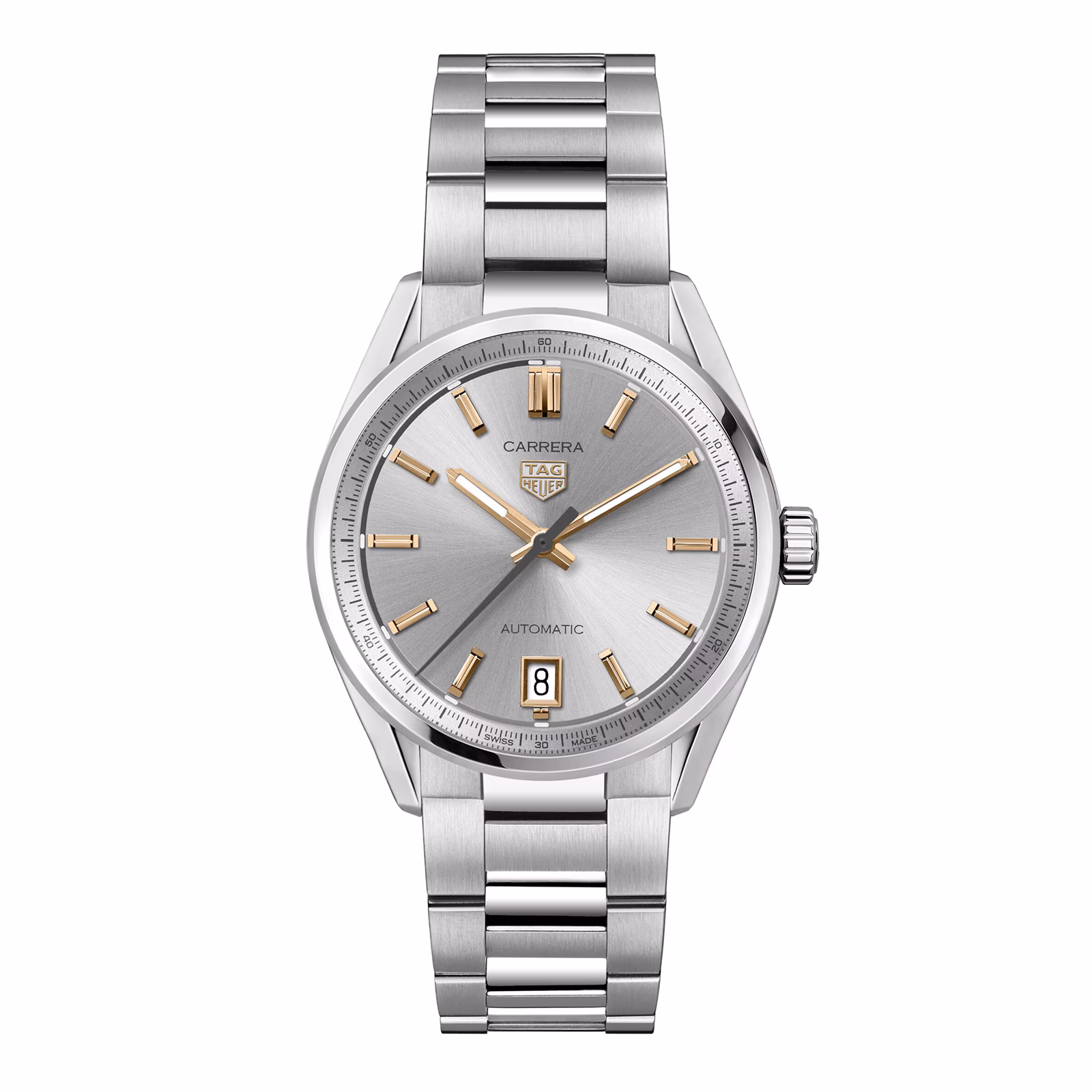 【Super Clone】TAG Heuer Carrera Date 36mm Unisex Watch Silver WBN2310.BA0001