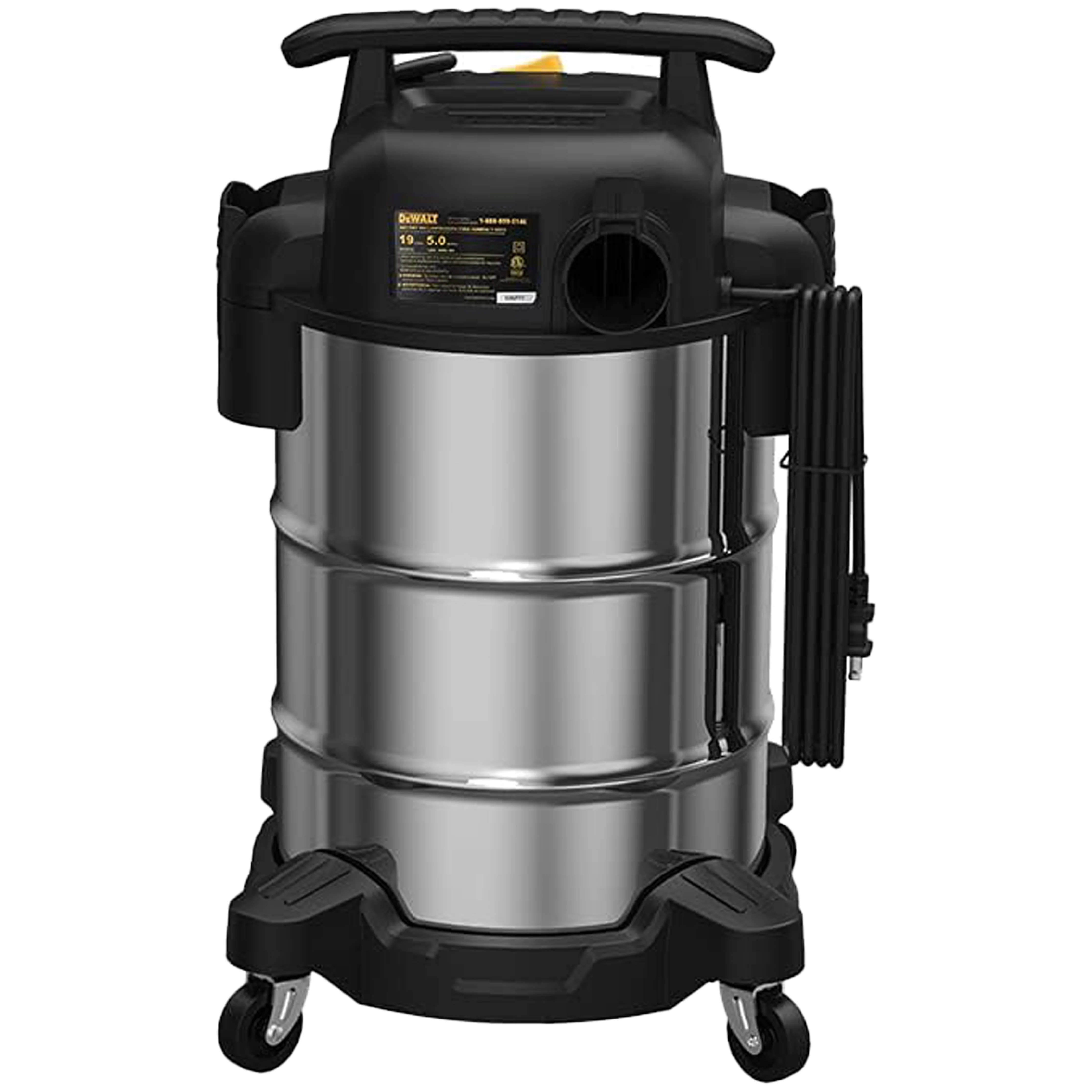Dewalt DXV08SA Stainless Steel Wet/Dry 8 - Gallon 5 HP Vacuum (Retail)