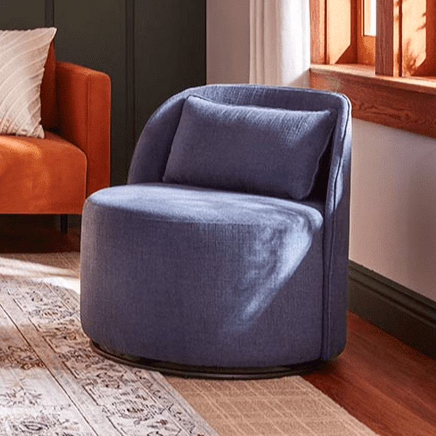 Better Homes & Gardens Juliet Modern Arch Swivel Accent Chair, Cream Boucle