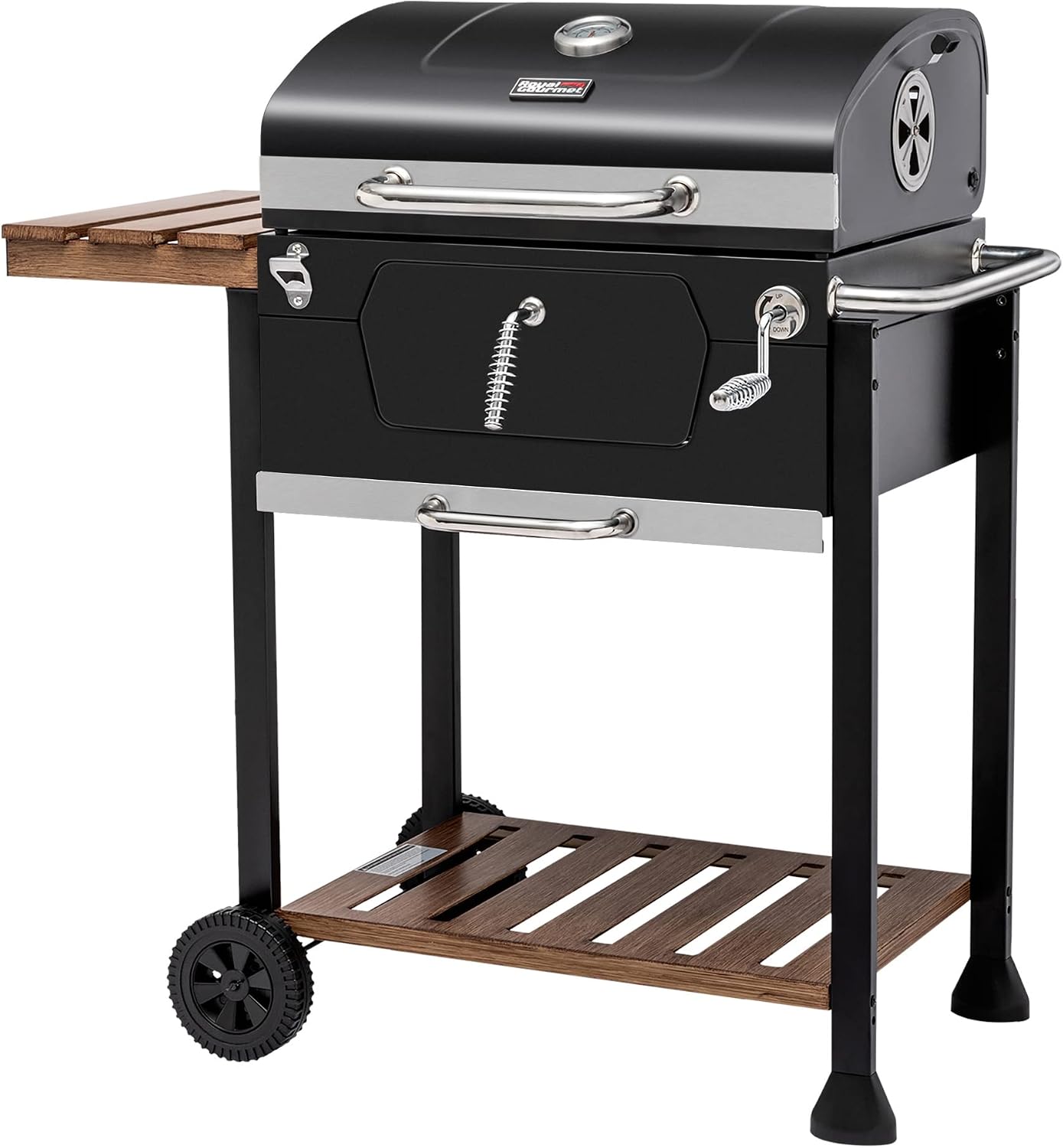 Royal Gourmet CD1824M 24-Inch Charcoal Grill, Folding Table, 490 SqIn