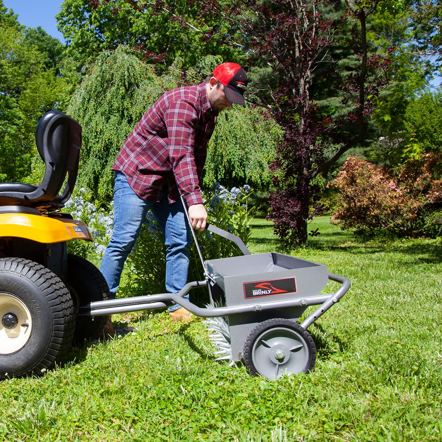 40" Combination Aerator Spreader in Hammered Gunmetal | AS2-40BH-S - Image 10