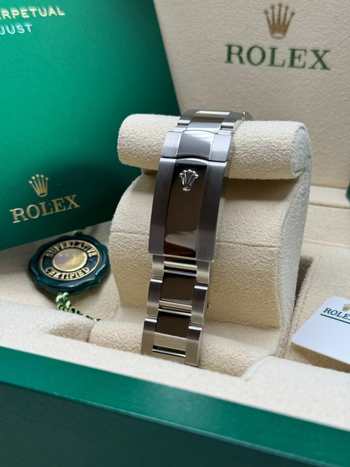 [Super Clone]RLX  Datejust 41mm  White Index Oyster Stainless Steel Men’s Watch - 126334-0009