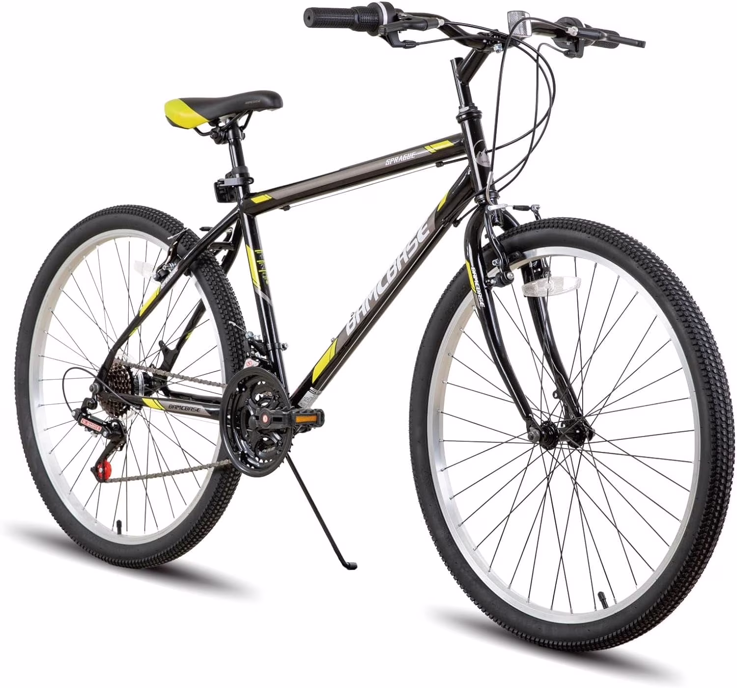 24 26 inch Mountain Bike for Men Women, 21 Speeds MTB Bicycle for Adult(24 inch/Black)