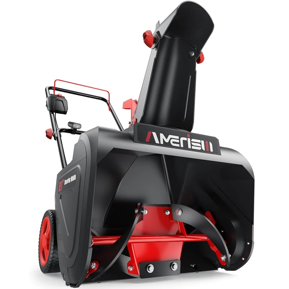 AMERISUN 21” Electric Snow Blower, 15-Amp Corded Snow Thrower