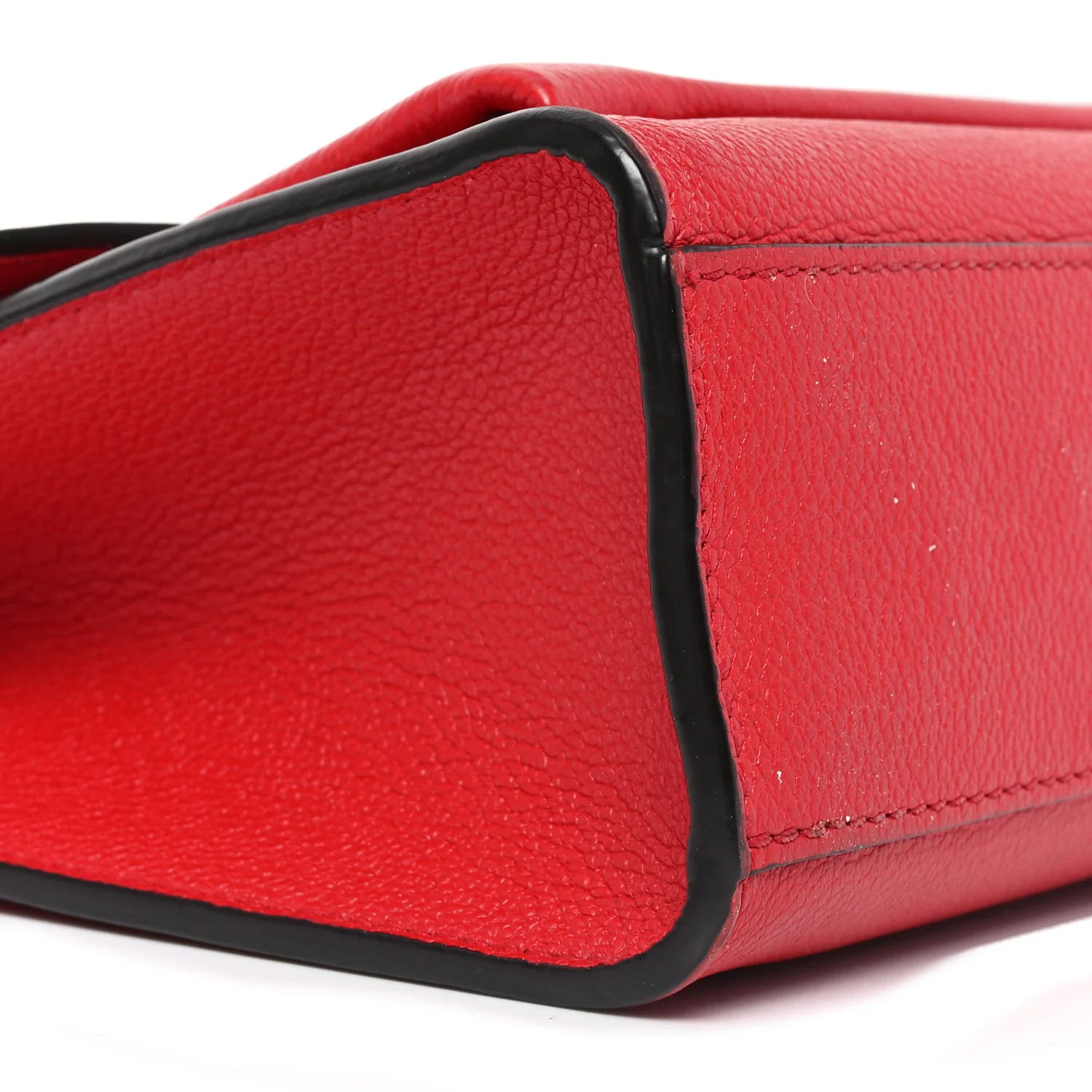Soft Calfskin My Lockme Chain Bag BB Poppy