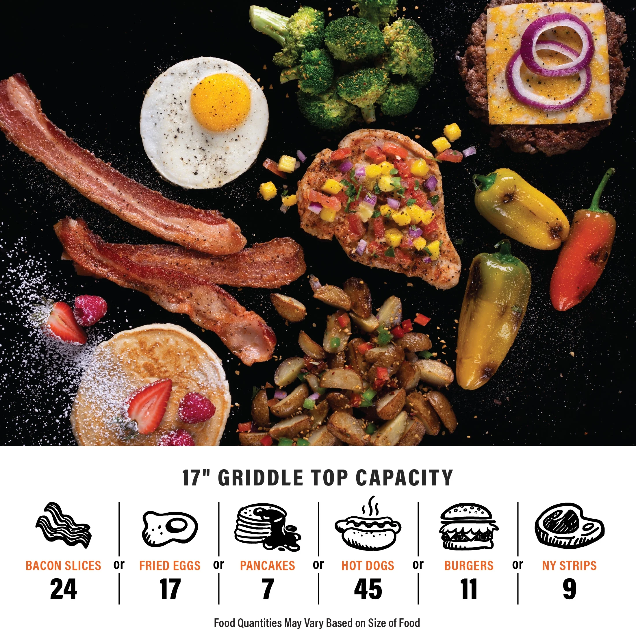 Adventure Ready Single Burner 17�� Tabletop Griddle with Non Slip Feet(17in Griddle) - Image 8