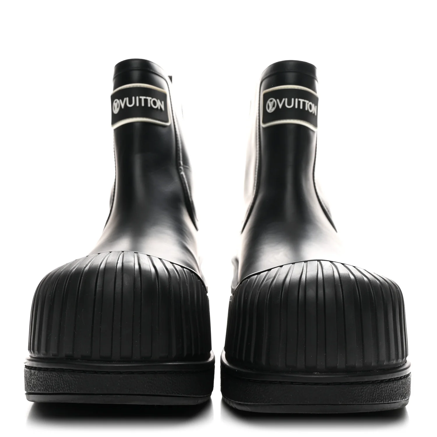 Calfskin Polar Flat Ankle Boots 41 Black