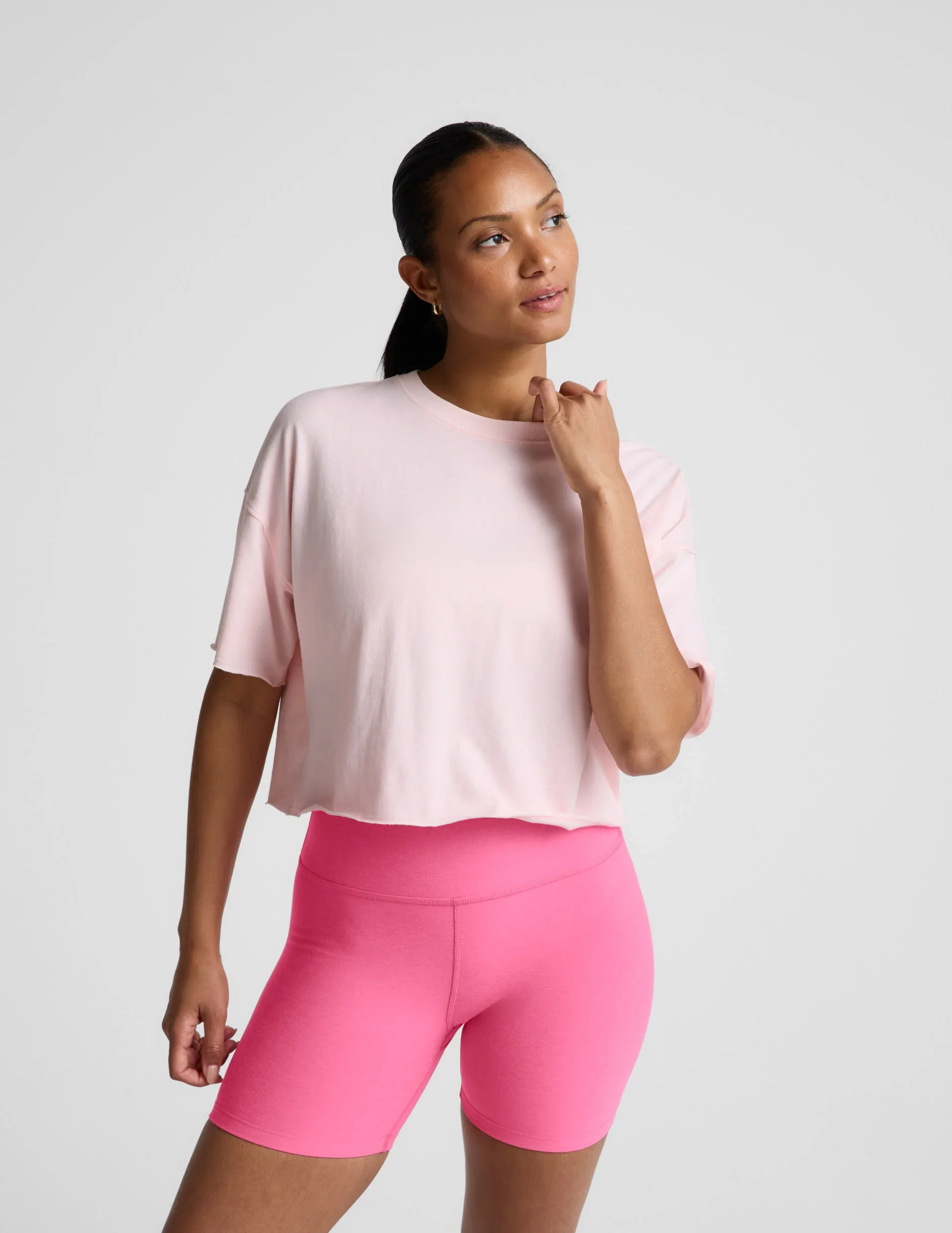 SoftKnit Better Than Ever Cropped Cotton Tee