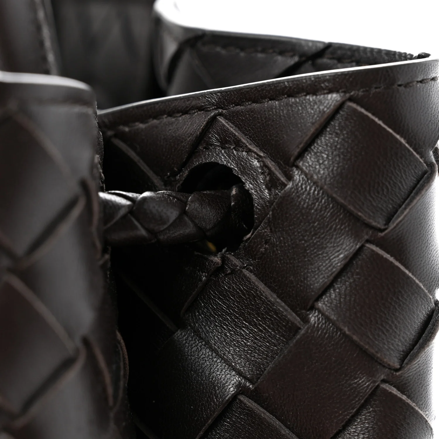 Nappa Intrecciato Small Andiamo Shoulder Bag Fondant