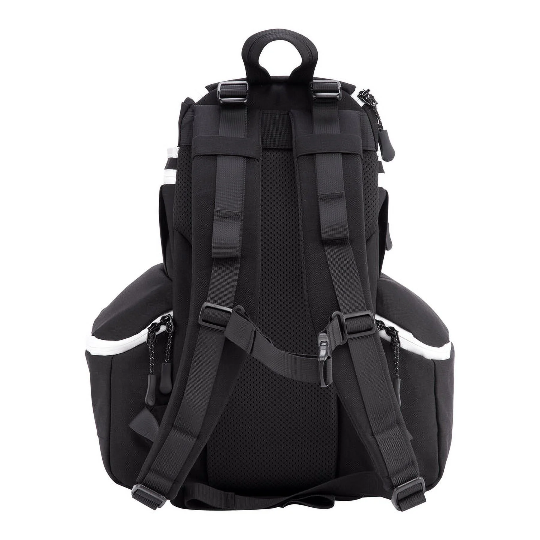 Apex Disc Backpack | Disc Golf Backpack | Store Up to 20+ Discs | Insulated Cooler Pocket | Disc Golf Bags with Umbrella Sleeve | Nylon Material (Black)(Black) Image 4