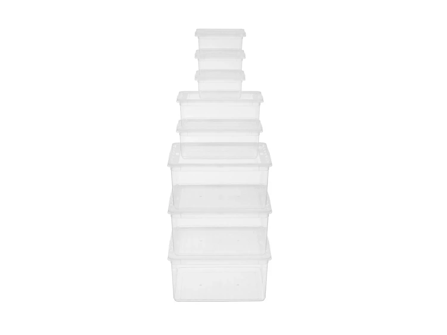 LIVARNO home Lot de 8 botes de rangement