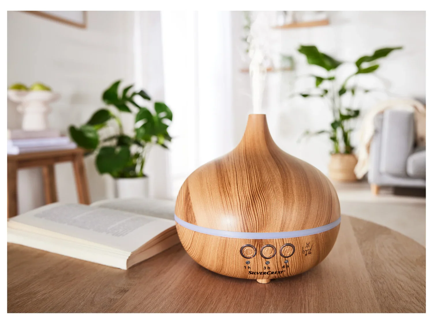SILVERCREST Diffuseur darmes  ultrasons en bois