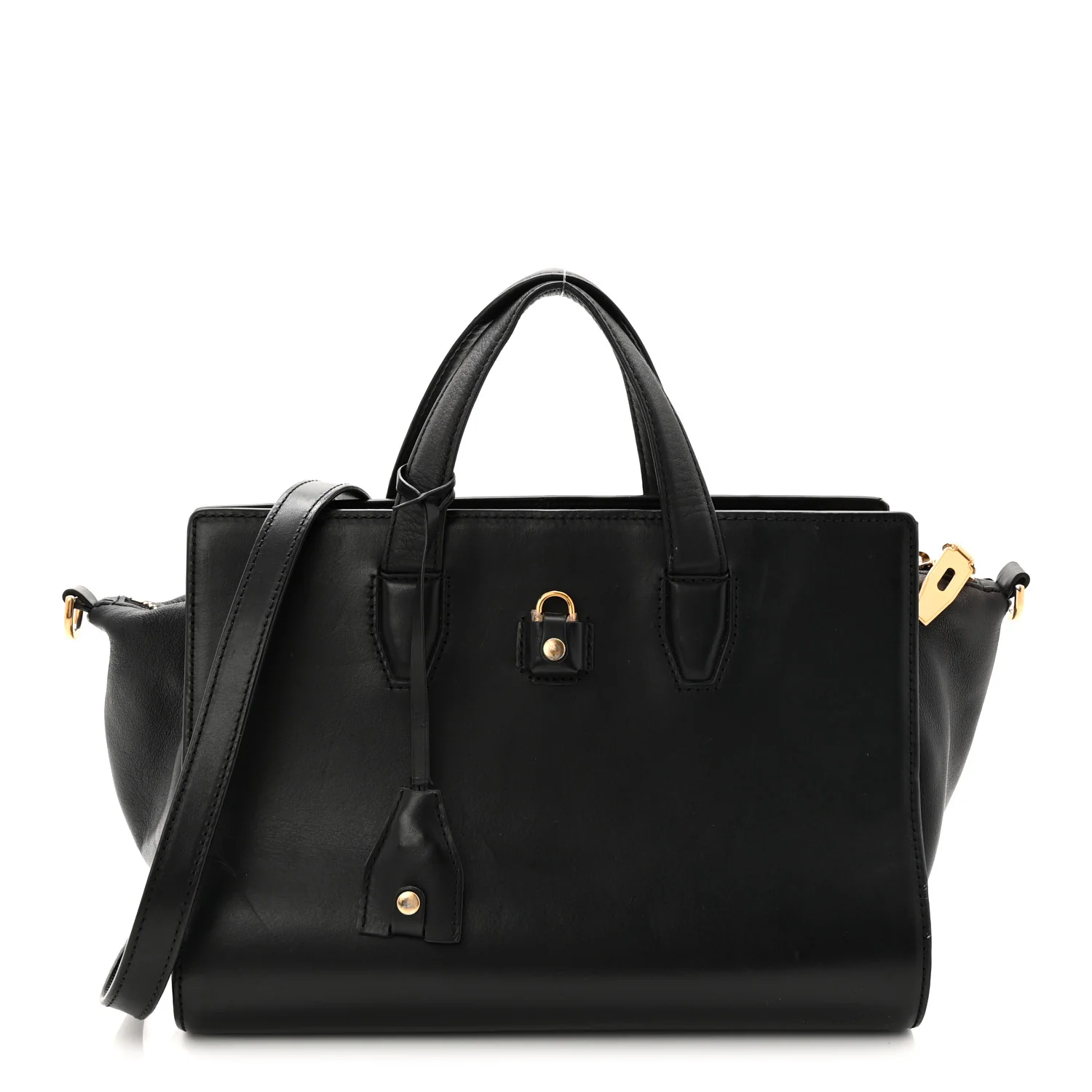Calfskin Pelican Satchel Black