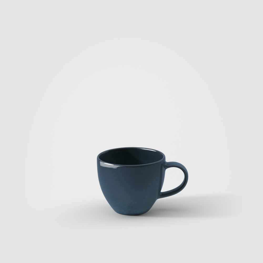 Crafted Espresso cup - Blue, 2.1 oz, Premium Porcelain