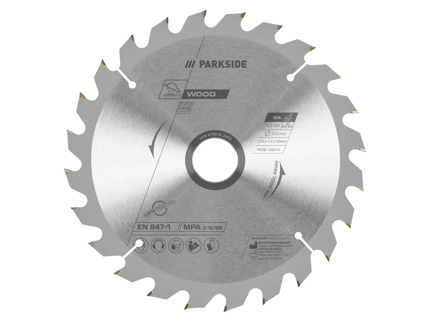 PARKSIDE Lame de scie circulaire PKSB 1500 A1