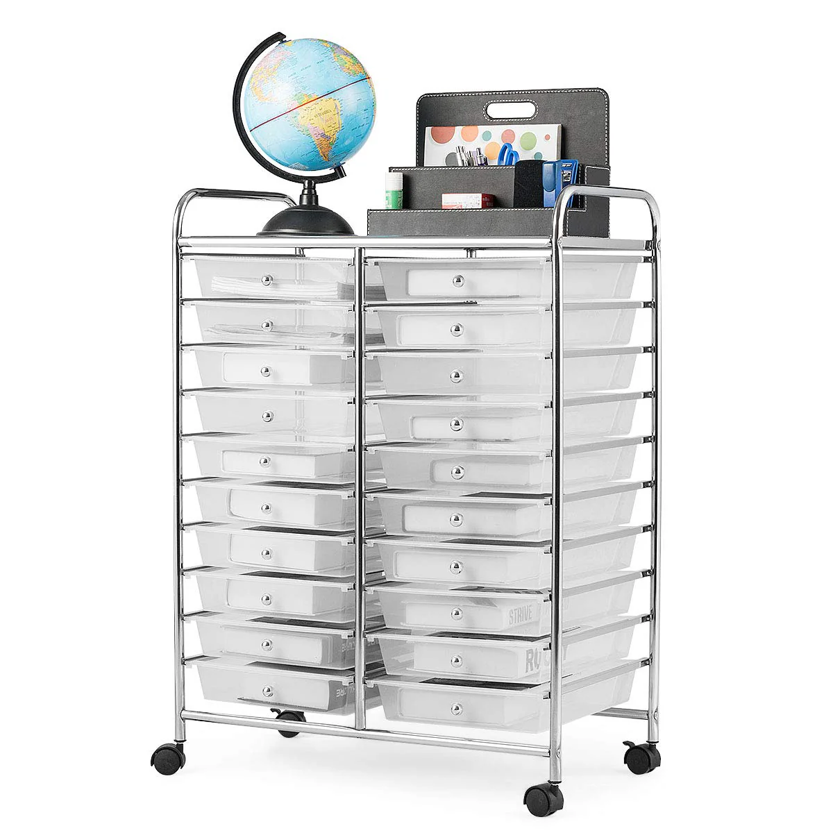 Giantex Storage Drawer Carts. 20-Drawer Organizer