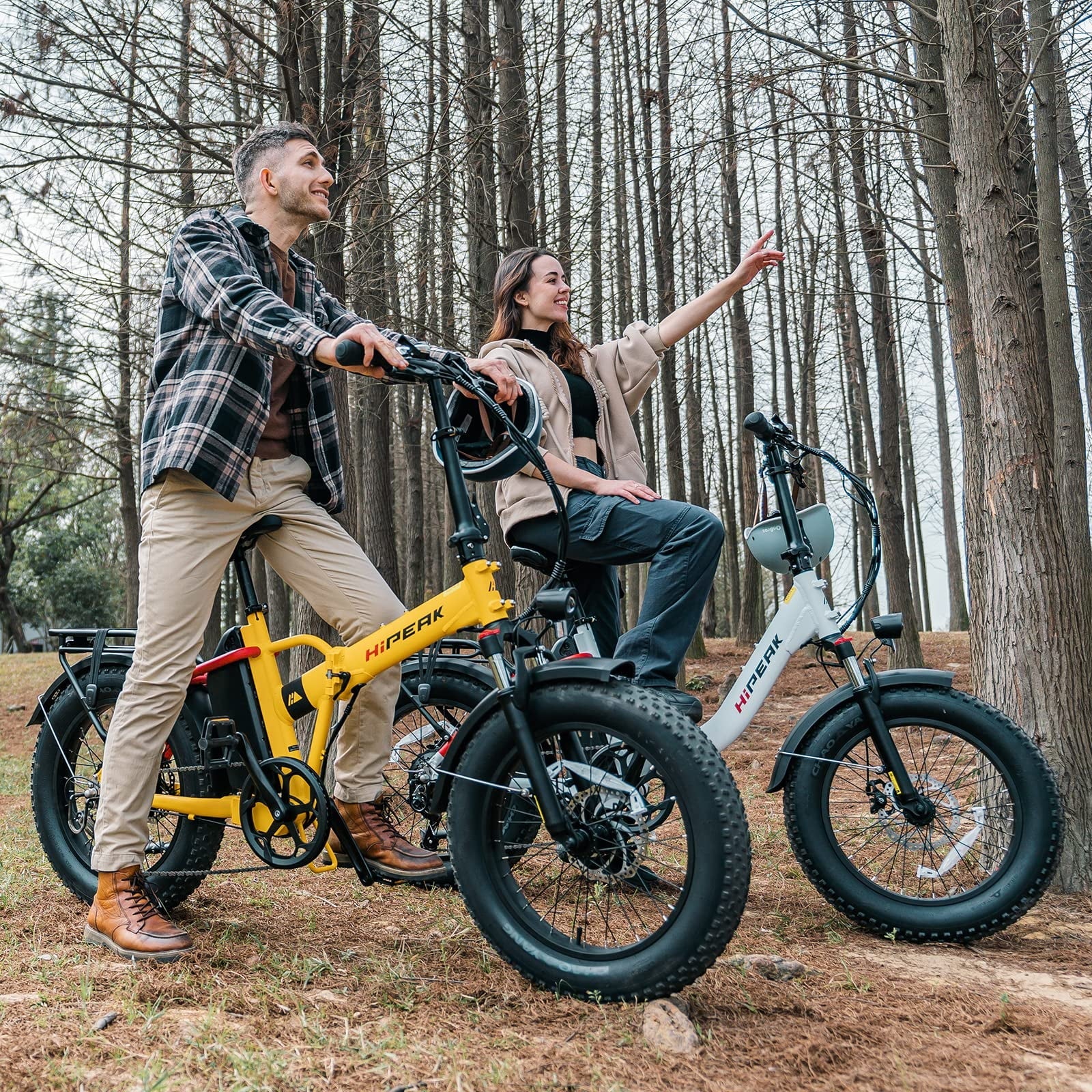 Hipeak 750W Electric Bike for Adults Folding Ebike 48V 15Ah 20" x 4 0" Fat Tire Electric Bike with Removable Battery, Foldable Adults Electric Bicycles 25MPH Front Suspension Image 3