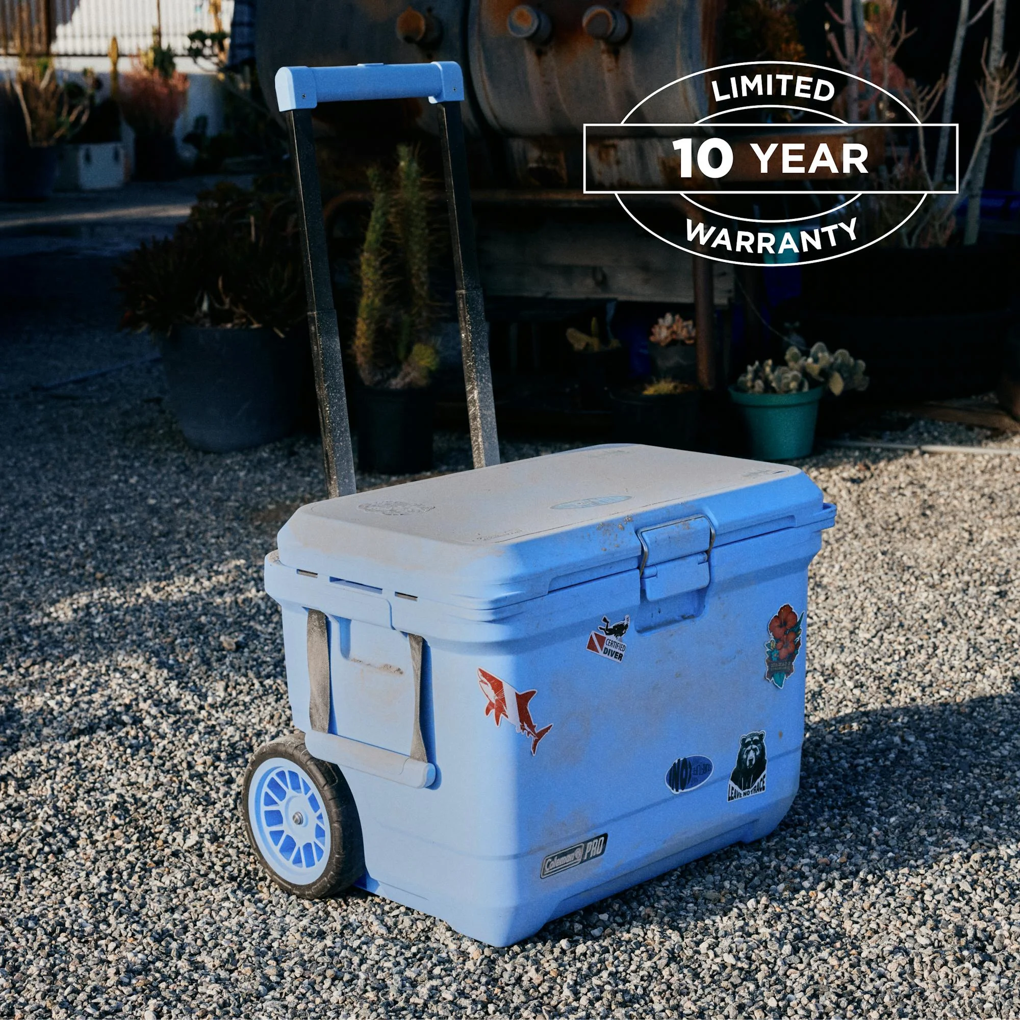 ? Pro 55 Quart Wheeled Hard Cooler(Blue Sky) Image 4