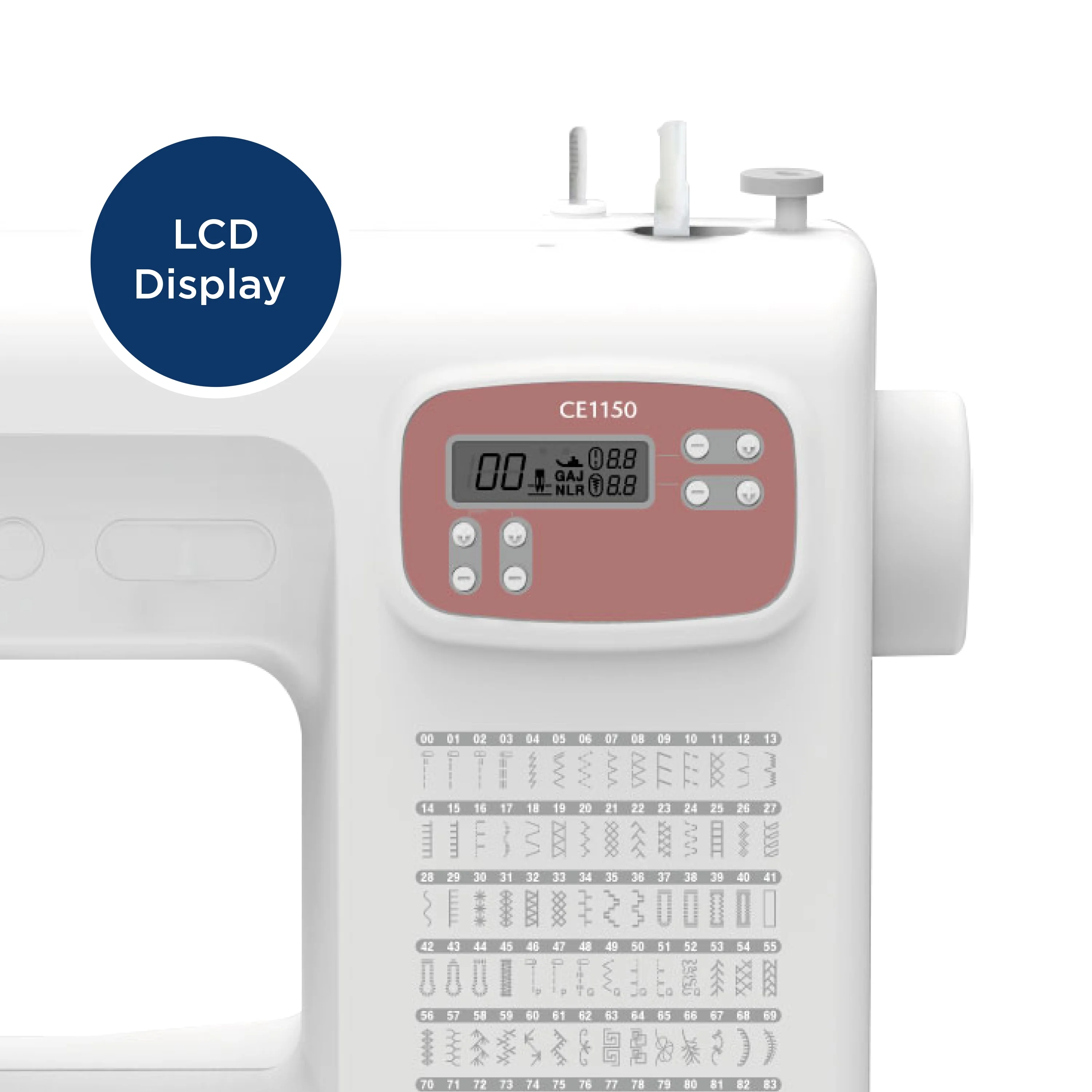 Brother CE1150 110 - Stitch Computerized Sewing Machine with Auto Needle Threader, LCD Display & Wide Range of Stitches