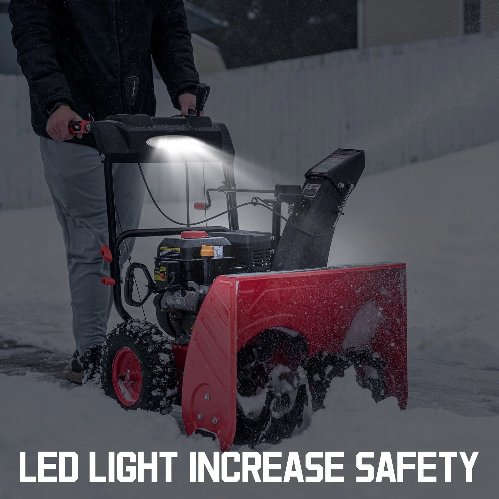 PowerSmart 24 in Two Stage Electric Start 212CC Self Propelled Gas Snow Blower Image 9