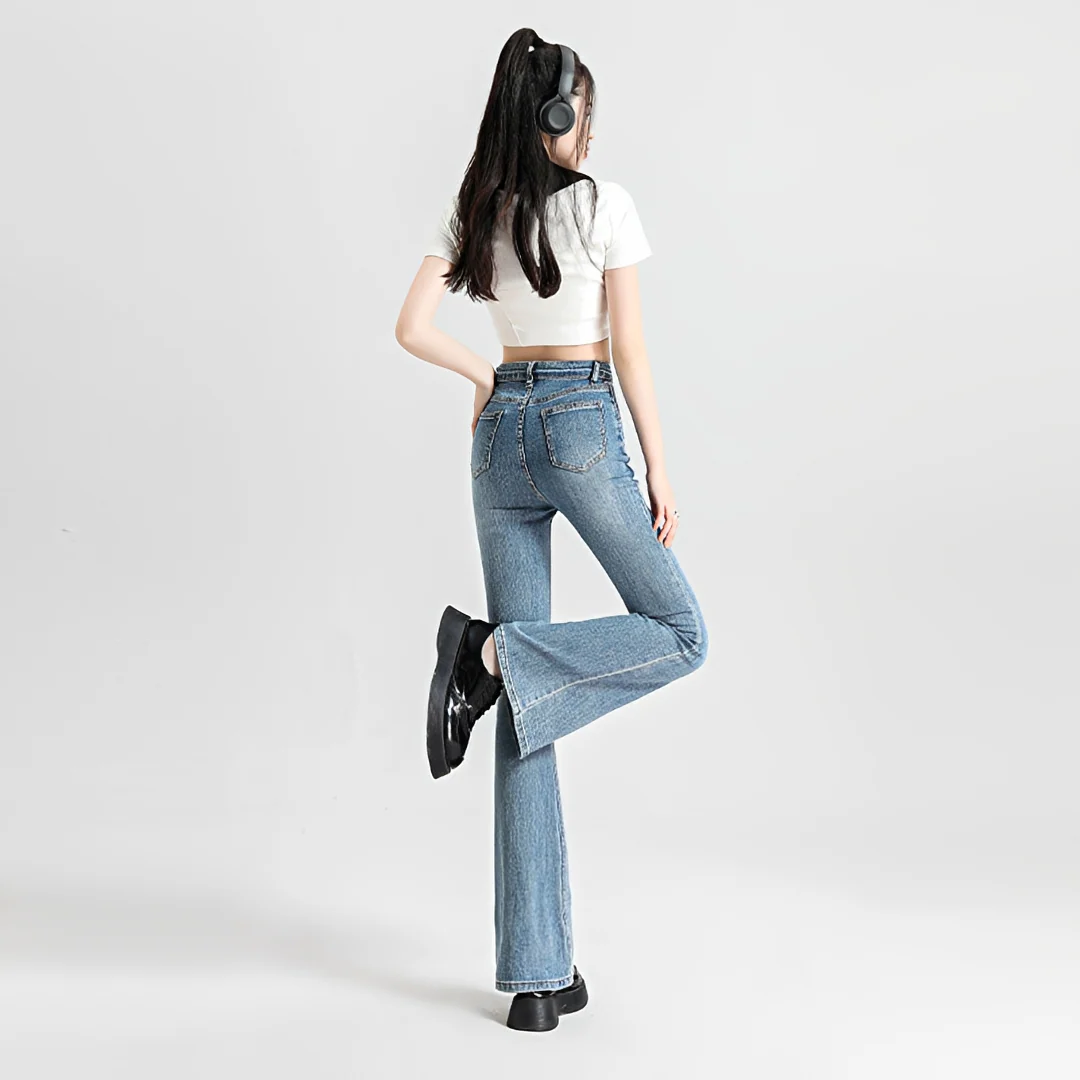 Theodora - Pantalon à Taille Haute Élégant